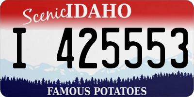 ID license plate I425553