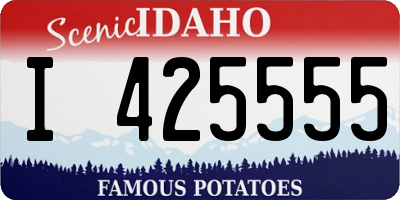 ID license plate I425555