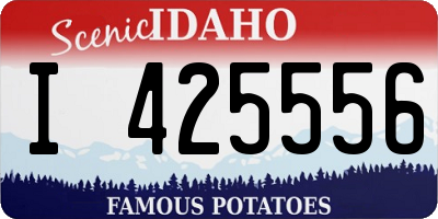 ID license plate I425556