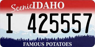 ID license plate I425557
