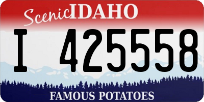 ID license plate I425558