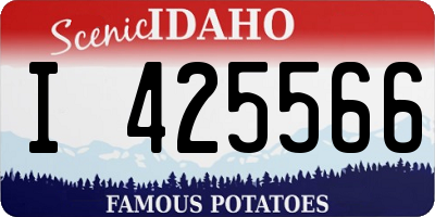 ID license plate I425566