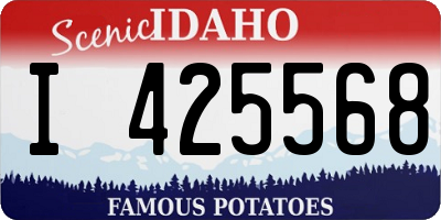 ID license plate I425568