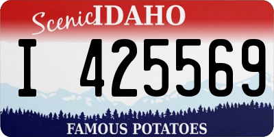 ID license plate I425569
