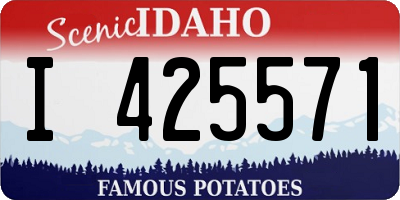 ID license plate I425571