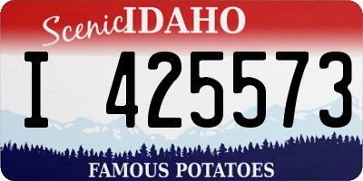 ID license plate I425573