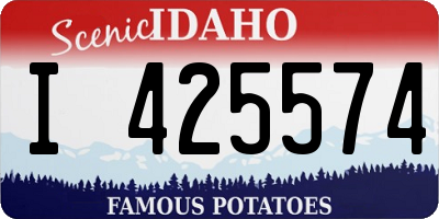 ID license plate I425574