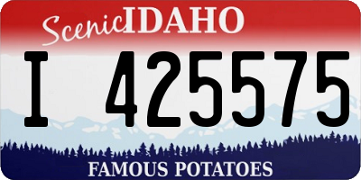 ID license plate I425575