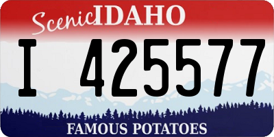 ID license plate I425577
