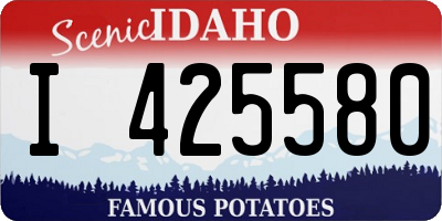 ID license plate I425580