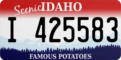 ID license plate I425583