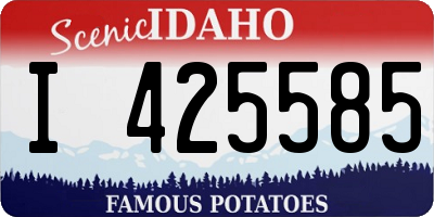 ID license plate I425585