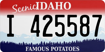 ID license plate I425587