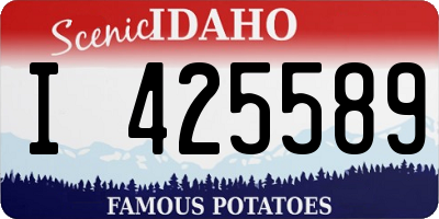 ID license plate I425589