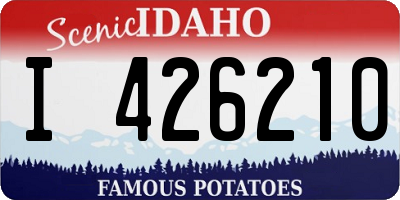 ID license plate I426210
