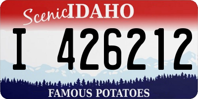 ID license plate I426212