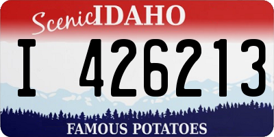 ID license plate I426213
