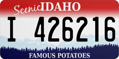ID license plate I426216