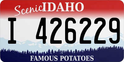 ID license plate I426229