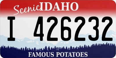 ID license plate I426232