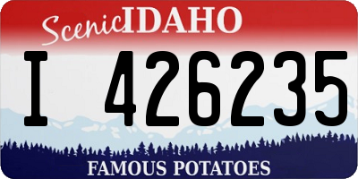 ID license plate I426235