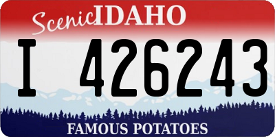 ID license plate I426243