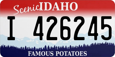 ID license plate I426245
