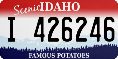 ID license plate I426246