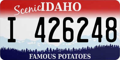 ID license plate I426248