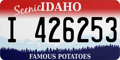 ID license plate I426253
