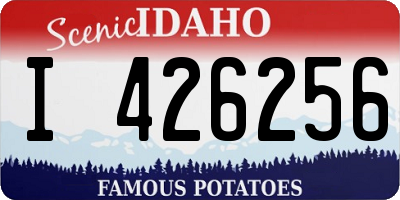 ID license plate I426256