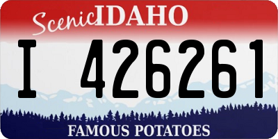 ID license plate I426261