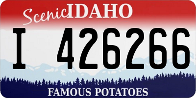 ID license plate I426266