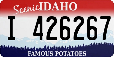 ID license plate I426267