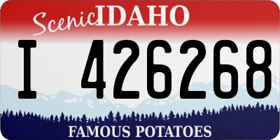 ID license plate I426268