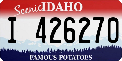 ID license plate I426270
