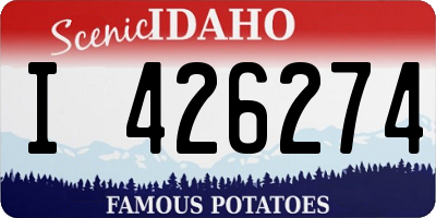 ID license plate I426274