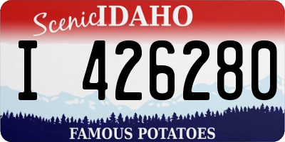 ID license plate I426280