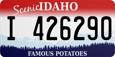ID license plate I426290
