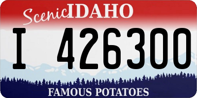 ID license plate I426300