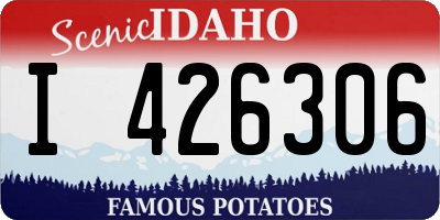 ID license plate I426306