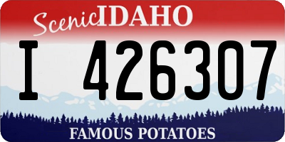 ID license plate I426307