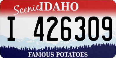 ID license plate I426309