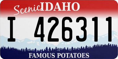 ID license plate I426311