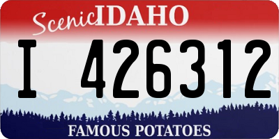ID license plate I426312