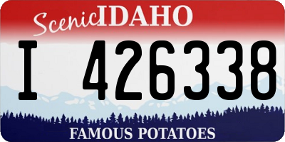 ID license plate I426338