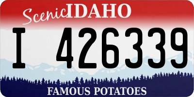 ID license plate I426339