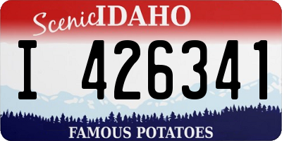 ID license plate I426341