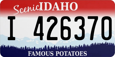 ID license plate I426370