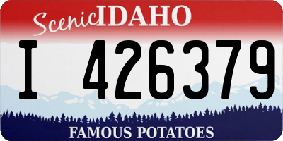 ID license plate I426379